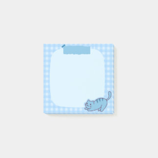 Cute blue post it notes 