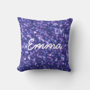 Cute Blue Purple Star Cosmos Baby Cushion