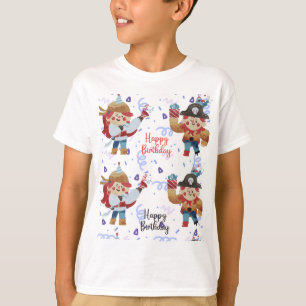 Cute blue & red pirate theme T-Shirt
