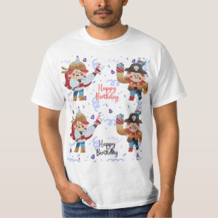 Cute blue & red pirate theme T-Shirt