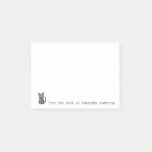 Cute Blue Russian Cat Personalise Notes