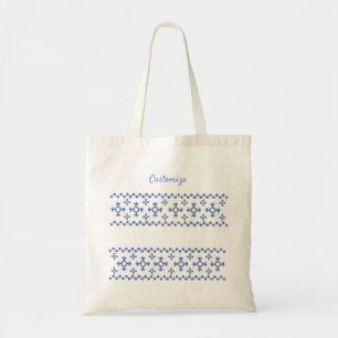 Cute Blue Snowflakes Pattern Thunder_Cove Tote Bag