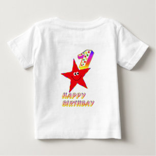 Cute Blue Star Birthday Boy Shirt