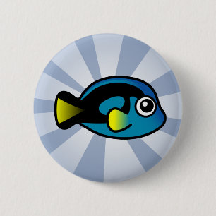 Cute Blue Tang 6 Cm Round Badge