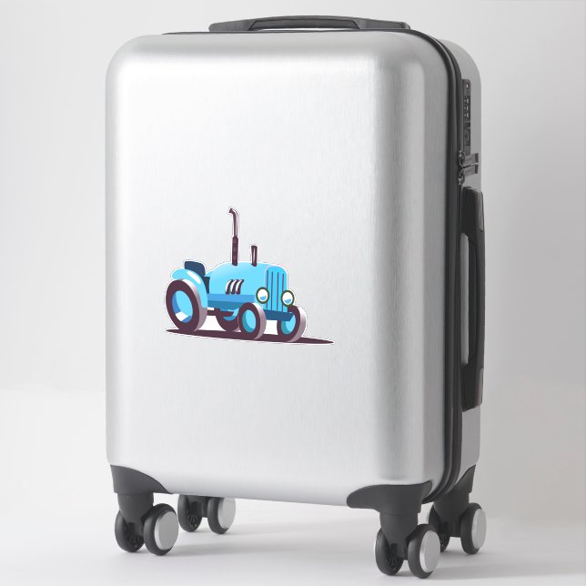 Cute Blue Tractor (Suitcase)