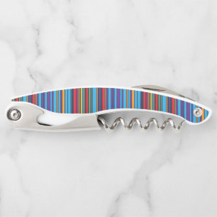 Cute blue violet stripes corkscrew