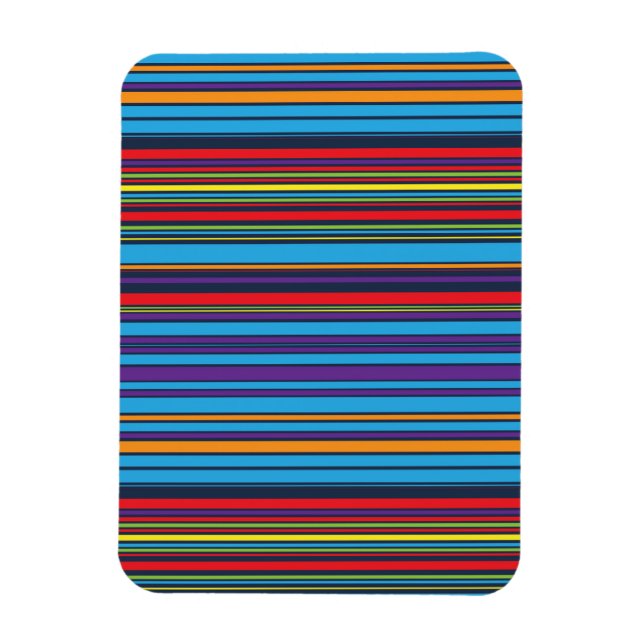 Cute blue violet stripes magnet (Vertical)