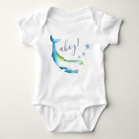Cute Blue Whale Beach Boy Baby