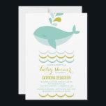 CUTE BLUE WHALE IT'S A BOY BABY SHOWER INVITATION<br><div class="desc">CUTE BLUE WHALE IT'S A BOY BABY SHOWER INVITATION</div>