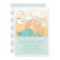 Cute Blue Whales Couples Baby Shower Invite
