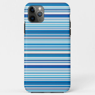 Cute blue white stripes iPhone 11 pro max case
