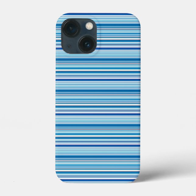 Cute blue white stripes Case-Mate iPhone case (Back)