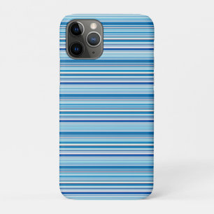 Cute blue white stripes iPhone 11 pro case