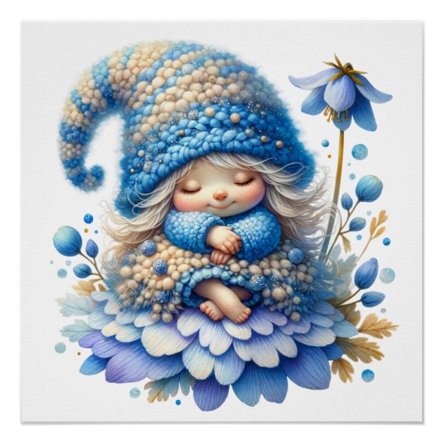 Cute Bluebell Fairy Poster (Front)