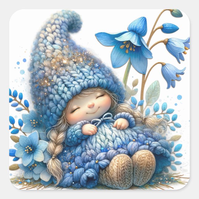 Cute Bluebell Fairy Stickers (Front)