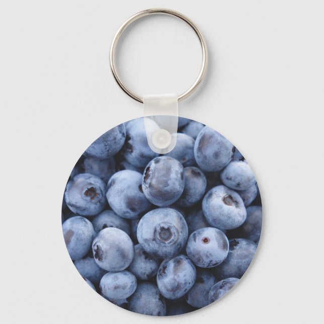 Cute Blueberries Key Ring (Front)