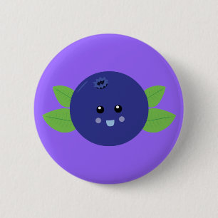 Cute Blueberry 6 Cm Round Badge