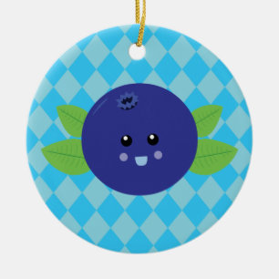 Cute Blueberry Ceramic Tree Decoration