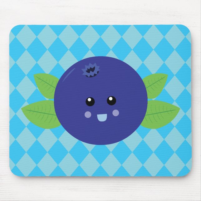 Cute Blueberry Mouse Pad (Front)