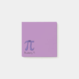 Cute Blueberry Pi Symbol Math Teacher Post-it Notes