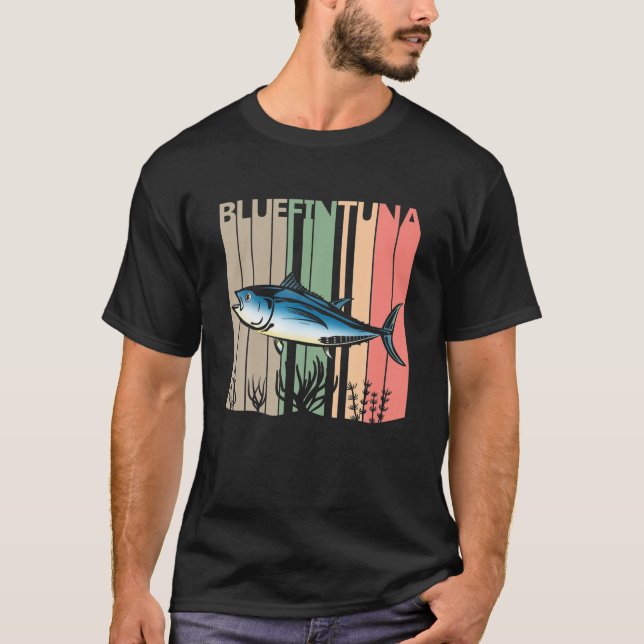 Cute Bluefin Tuna Animal T-Shirt (Front)