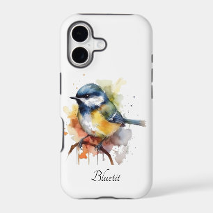 Cute Bluetit on a Branch, custom