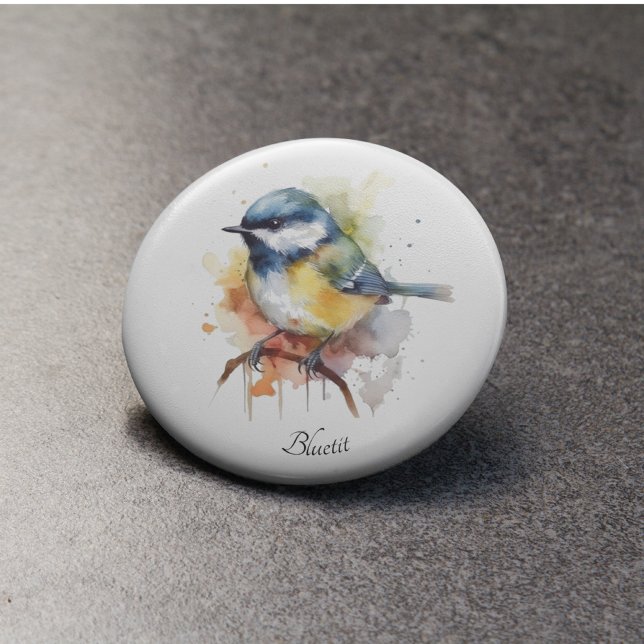 Cute Bluetit on a Branch, custom Bottle Opener (Creator Uploaded)