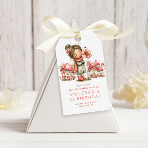 Cute Blush Fairy 4th Birthday Favor Gift Tags