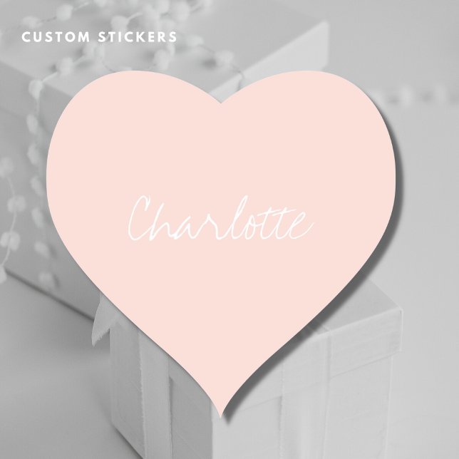Cute Blush Pink Heart Stickers (Creator Uploaded)