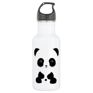 Cute Blushing Panda Bear 532 Ml Water Bottle