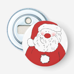 Cute Blushing Santa Bottle Opener