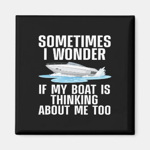 Cute Boating Art For Men Women Boat Captain Sailbo Magnet