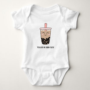 Cute Boba Milk Tea Pun Baby Bodysuit