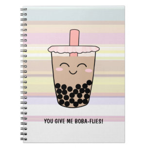 Cute Boba Milk Tea Pun Notebook