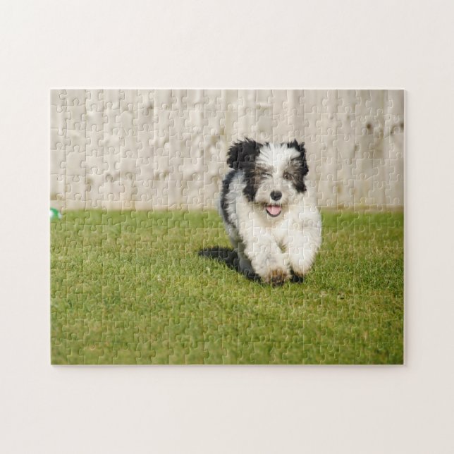 Cute Bobtail Sheepdog Jigsaw Puzzle (Horizontal)
