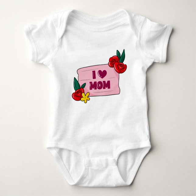 Cute Bodysuit Gift For Flower Lovers (Front)