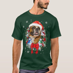 Cute Boer Dog Christmas Tree Family Xmas Pajama Ma T-Shirt