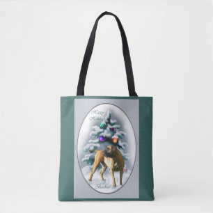 Cute Boerboel Christmas Tote Bag
