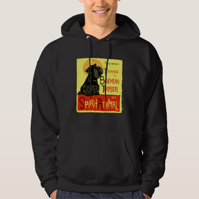 Cute Bohemian Terrier Dog Cesky Terrier Hoodie (Front)