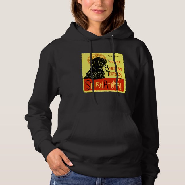 Cute Bohemian Terrier Dog Cesky Terrier Hoodie (Front)
