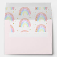 Cute Boho Abstract Rainbow & Stars Return Address