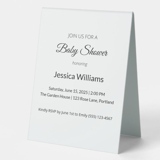 Cute Boho Baby Shower Gender Neutral, Customisable (Front)