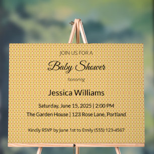 Cute Boho Baby Shower Gender Neutral, Customisable Acrylic Sign