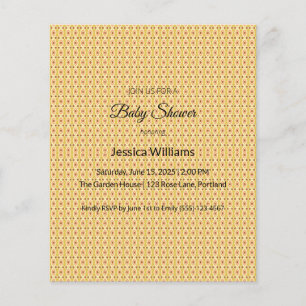 Cute Boho Baby Shower Gender Neutral, Customisable Flyer