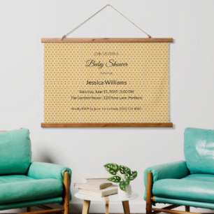 Cute Boho Baby Shower Gender Neutral, Customisable Hanging Tapestry