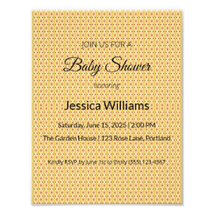 Cute Boho Baby Shower Gender Neutral, Customisable Photo Print