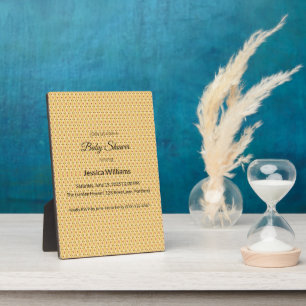 Cute Boho Baby Shower Gender Neutral, Customisable Plaque