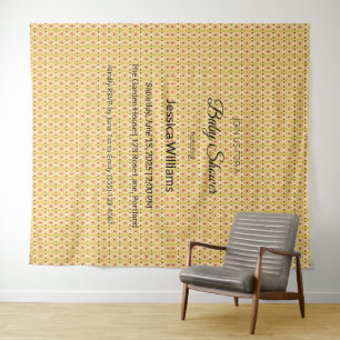 Cute Boho Baby Shower Gender Neutral, Customisable Tapestry