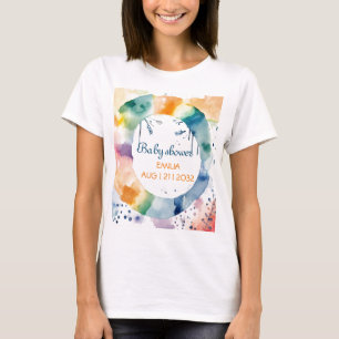 Cute Boho Baby Shower T-Shirt – Personalised Mum