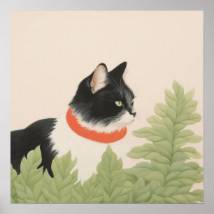 Cute Boho Cat Poster